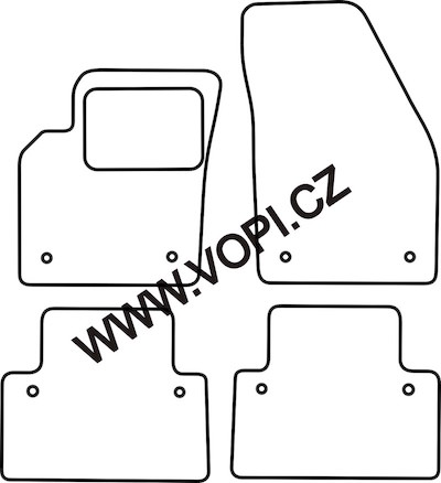 Autokoberce Volvo S40/V50 2004 - 2012 Carfit (5016)